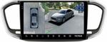 Магнитола для Lada Vesta NG 2023+ (ШГУ, рамка серебристо-черная 9) - Teyes CC3-2K-360 на Android 10, Быстрая, 2K QLED, CarPlay, 4G SIM-слот, 4 камеры в комплекте