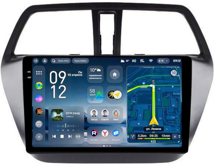 Магнитола для Suzuki SX4 2 2013-2021 - Teyes CC4-PRO монитор 9.5" 2K QLED на Android 13, Snapdragon 778G, ИИ, CarPlay, DSP, 4G SIM-слот