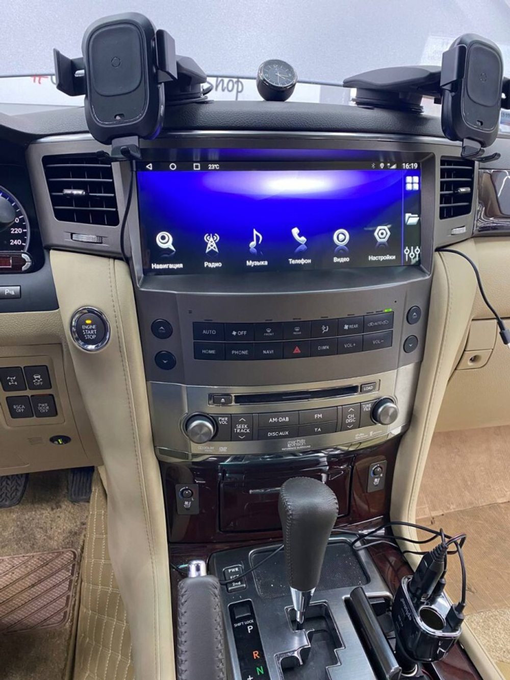 Магнитола для Lexus LX570 2007-2015 - Kuberg KP-L1209 на Android 13, 6Гб+128Гб, CarPlay, 4G SIM-слот