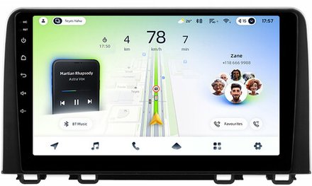 Магнитола для Honda CR-V 5 2017-2022 - Teyes CC4L монитор 9" IPS на Android 14, Snapdragon 662, CarPlay, 4G SIM-слот