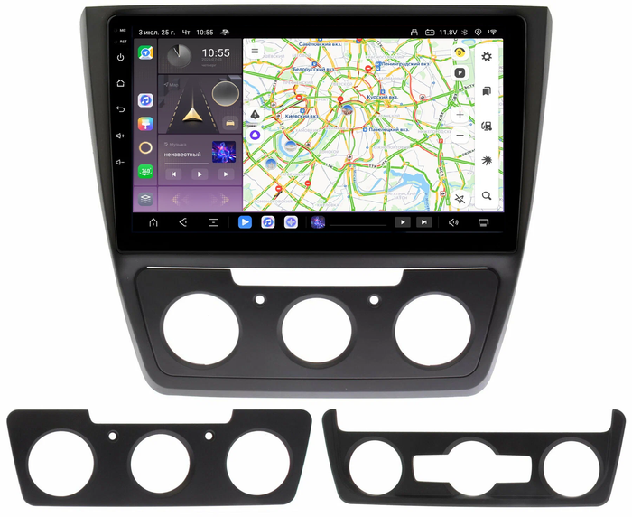 Магнитола для Skoda Yeti 2009-2018 - Kuberg QLed, Android 13, TS20, CarPlay, SIM-слот