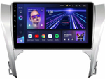 Магнитола для Toyota Camry 50 2011-2014 (рамка серебро 10) - Teyes CC3L на Android 10, 8-ядер, CarPlay, 4G SIM-слот