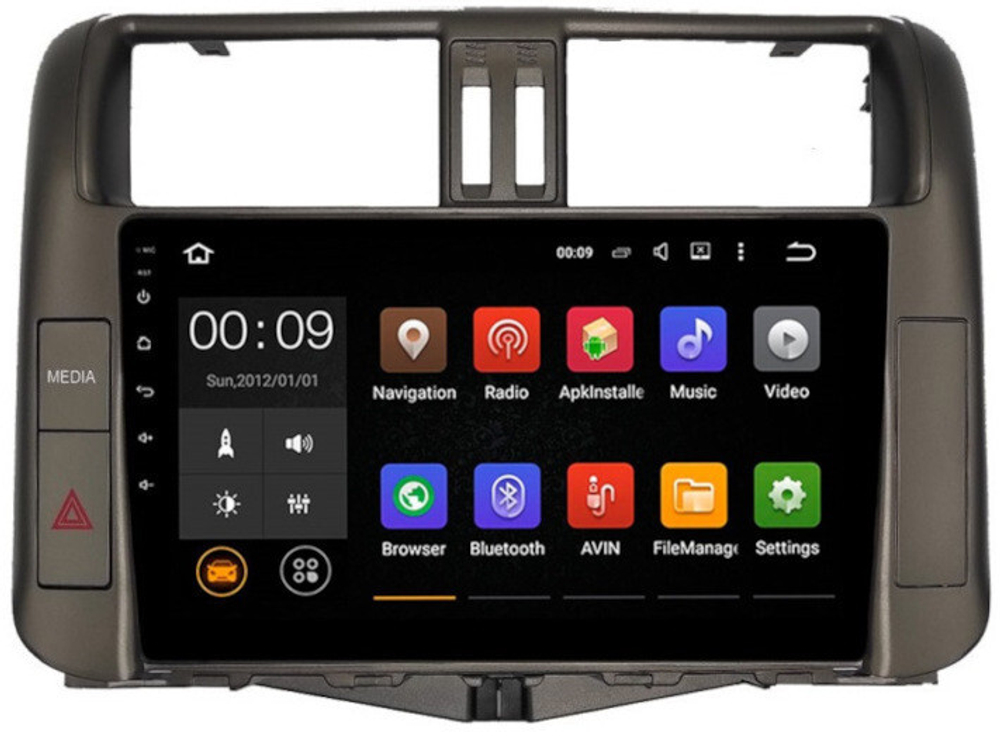 Магнитола для Toyota Land Cruiser Prado 150 2009-2013 (поддержка 360 - опция) - Airok RX-1114 Android 13, ТОП процессор, 8/128, SIM-слот