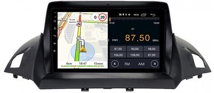 Магнитола для Ford Kuga 2011-2019 (рамка с зазорами) - Parafar PF362FHD на Android 13, 8-ядер, 2Гб+32Гб, CarPlay, 4G SIM-слот