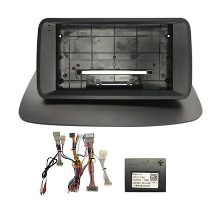 Комплект рамки с разъёмами 9/10" Honda Accord 8 2008-2012 (0 DIN) наверх, взамен монохром БК