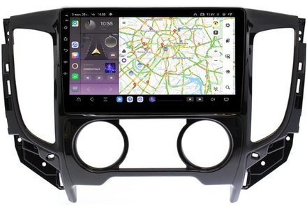 Магнитола для Mitsubishi L200 2015-2024 (кондиционер), FIAT Fullback - Kuberg QLed, Android 13, TS20, CarPlay, SIM-слот