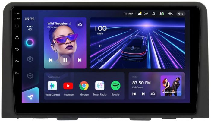 Магнитола для Hyundai Staria 2021+ (штатный экран 8") - Teyes CC3L на Android 10, 8-ядер, CarPlay, 4G SIM-слот
