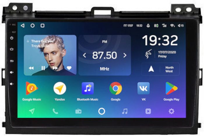 Магнитола для Toyota Land Cruiser Prado 120, Lexus GX470 (экран климата внизу) - Teyes CC2 PLUS Android 10, ТОП процессор, 4-64, SIM-слот