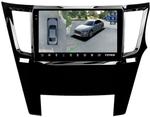 Магнитола для Subaru Legacy 5, Outback 4 2009-2014 (правый руль, рамка черный глянец) - Teyes CC3-2K-360 монитор 9.5" 2K QLED на Android 10, Быстрая, CarPlay, 4G SIM-слот, 4 камеры в комплекте