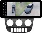 Магнитола для Mercedes-Benz ML W163 2001-2005 (климат, рамка черная) - Teyes LUX ONE 360 монитор 12.3" 2K QLED на Android 10, Быстрая, CarPlay, 4G SIM-слот, 4 камеры в комплекте