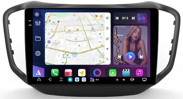 Магнитола для Chery Tiggo 5 2014-2020 - FarCar XXL1036M монитор 10.36" 2K QLED на Android 14, TS20, 8+256Гб, CarPlay, 4G SIM-слот