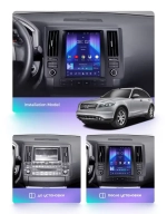 Магнитола для Infiniti FX35, FX45 S50 2002-2005 - Teyes TPRO 2 монитор 9.7" QLED в стиле "Тесла" на Android 10, TS10, 4G SIM-слот
