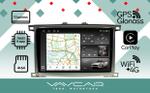 Магнитола для Toyota Land Cruiser 100, Lexus LX470 2002-2007 (экран климата снизу) - Vaycar VA77-1166-2K на Android 13, Быстрая, 2K QLED, CarPlay,4G SIM-слот