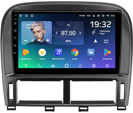 Магнитола для Lexus LS430 Toyota Celsior XF30 2000-2006 (ШГУ цветной) - Teyes CC2 PLUS монитор 9" QLED на Android 10, ТОП процессор, 4Гб+64Гб, 4G SIM-слот