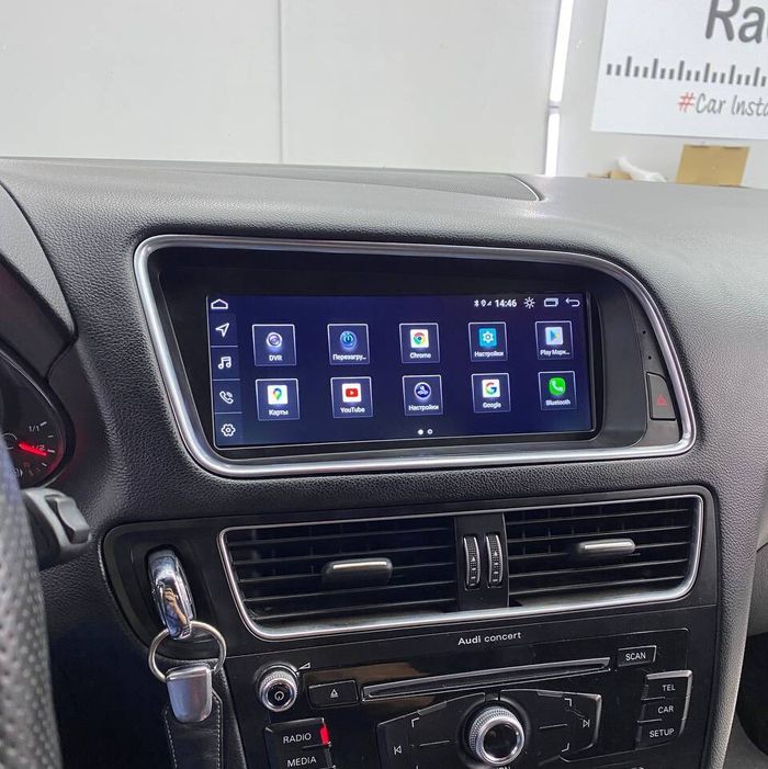 Магнитола для Audi Q5 2008-2016 8R (без джойстика MMI) - RDL-9606 монитор 8.8" на Android 13, Быстрая, CarPlay, 4G SIM-слот