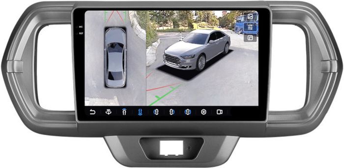 Магнитола для Toyota Passo 3, Daihatsu Boon 3 2016-2023 - FarCar BX9-360-9531 монитор 9.5" 2K QLED на Android 13, 6Гб+128Гб, CarPlay, 4G SIM-слот, 4 камеры в комплекте