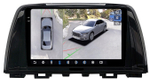 Магнитола для Mazda 6 GJ 2012-2014 - FarCar BX3012M-360 монитор 9.5" 2K QLED на Android 13, 6Гб+128Гб, CarPlay, 4G SIM-слот, 4 камеры в комплекте