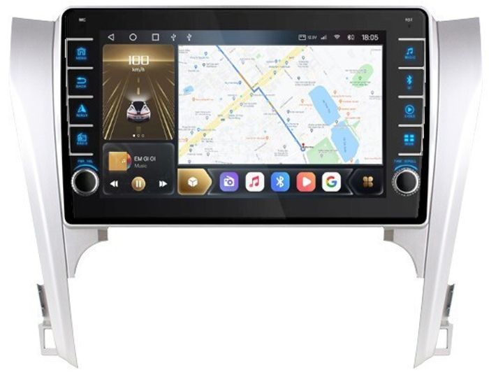 Магнитола для Toyota Camry 2011-2014 - Kuberg OL-1607 (кнопки и крутилки), Android 12, TS10, CarPlay, 4G SIM-слот