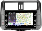 Магнитола для Toyota Land Cruiser Prado 150 2009-2013 (взамен 7" навигации) - Kuberg EW-9613-2 (кнопки и крутилки) Android 13, TS20, 6+128Гб, CarPlay, 4G SIM-слот