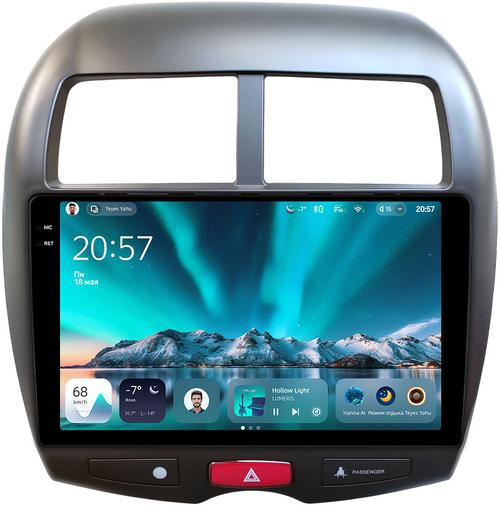 Магнитола для Mitsubishi ASX 2010-2016, Peugeot 4008, Citroen C4 Aircross - Teyes CC4 монитор 10.36" 2K QLED на Android 14, Snapdragon 680, DSP, CarPlay, 4G SIM-слот