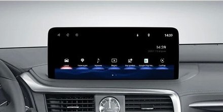 Магнитола для Lexus RX300, RX350, RX450h 2019-2022 (чёрная, без 360) - Kuberg MRW-3905 монитор 12.3" на Android 11, Carplay, 4G SIM-слот, 8/64Гб