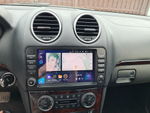 Магнитола для Mercedes-Benz GL (X164), ML (W164) 2005-2012 (рамка с крутилками и кнопками) - Kuberg EW-9950 QLed+2K, Android 13, UIS7870 (DUDU7), CarPlay, SIM-слот