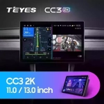 Магнитола для Chery Tiggo 3 2017-2020 - Teyes CC3-2K монитор 13", QLED+2K, Android 10, ТОП процессор, 4G SIM-слот, CarPlay