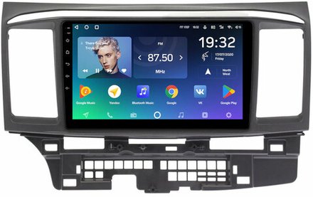 Магнитола для Mitsubishi Lancer X 2007-2016 (рамка 9) - Teyes CC2 PLUS на Android 10, ТОП процессор, 4Гб+64Гб, 4G SIM-слот