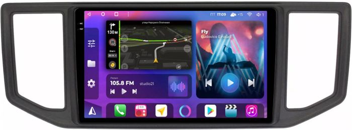 Магнитола для Volkswagen Crafter 2 2017+ - FarCar BM3001M-2K монитор 10.36" 2K QLED на Android 14, TS10, 4+32Гб, CarPlay, 4G SIM-слот