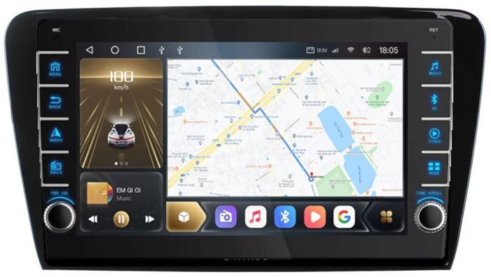 Магнитола для Skoda Octavia A7 2013-2020 - Kuberg OL-1916 (кнопки и крутилки), Android 12, TS10, CarPlay, 4G SIM-слот