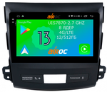 Магнитола для Mitsubishi Outlander XL, Peugeot 4007, Citroen C-Crosser - Airoc 2K AU-2606 на Android 13, Быстрейшая, SIM-слот