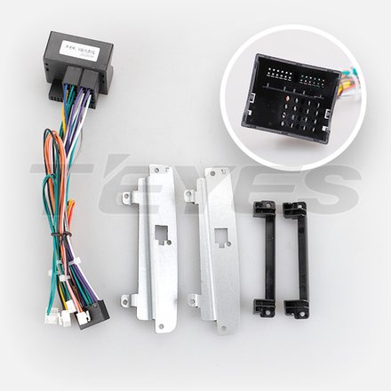 Комплект рамки с разъёмами 9"+can Mercedes R-class W251 2005-2013 с кнопками
