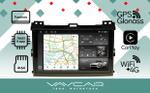 Магнитола для Toyota Land Cruiser Prado 120, Lexus GX470 (экран климата внизу) - Vaycar VA77-0456-2K на Android 13, Быстрая, 2K QLED, CarPlay,4G SIM-слот