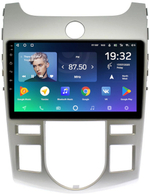 Магнитола для KIA Cerato 2 2008-2013 (климат, рамка серебро) - Teyes CC2 PLUS на Android 10, ТОП процессор, 4Гб+64Гб, 4G SIM-слот
