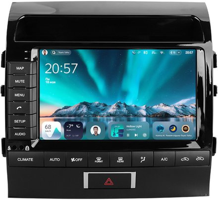 Магнитола для Toyota Land Cruiser 200 2010-2012 (климат на ШГУ) - Teyes CC4 монитор 9.2" 2K QLED на Android 14, Snapdragon 680, DSP, CarPlay, 4G SIM-слот