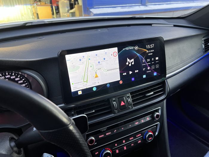 Магнитола для KIA Optima 2016-2020 - Redpower 85097XLM монитор 12.3" QLED в стиле Audi, Android 14, CarPlay, 4G SIM-слот
