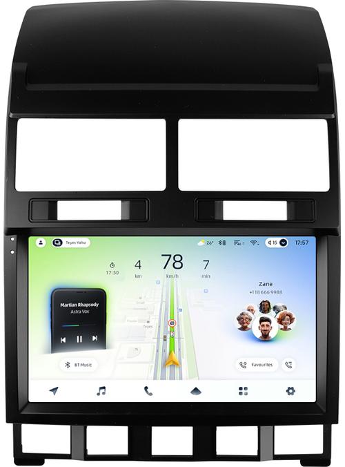 Магнитола для Volkswagen Touareg 1 2002-2010 - Teyes CC4L монитор 9" IPS на Android 14, Snapdragon 662, CarPlay, 4G SIM-слот
