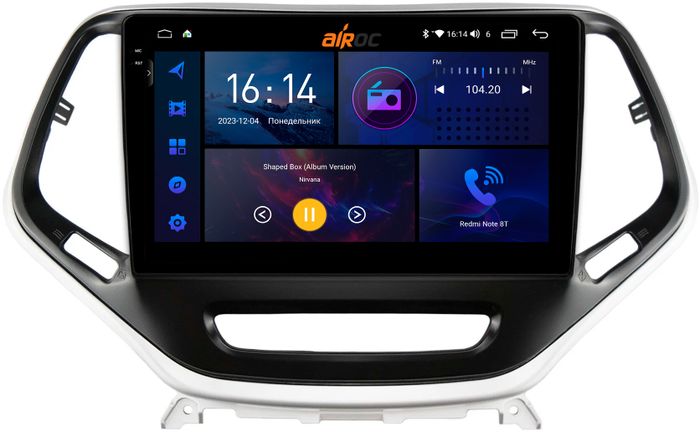 Магнитола для Jeep Cherokee 2014+ - AIROC 2K RI-2202 Android 12, Быстрая, QLed+2K, CarPlay, SIM-слот