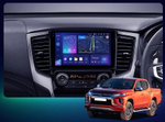 Магнитола для Mitsubishi L200 2019-2024 (правый руль, климат) - Kuberg SF-9308-NPQ QLed, Android 12, TS10, CarPlay, 4G SIM-слот