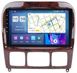 Магнитола для Mercedes-Benz S (W220) 1998-2005 (рамка под дерево) - Parafar PF211T2XHD на Android 13, CarPlay, 4G SIM-слот