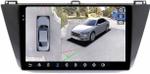 Магнитола для Volkswagen Tiguan 2017+ - FarCar BX731M-360 монитор 10.36" 2K QLED на Android 13, Быстрая, CarPlay, 4G SIM-слот, 4 камеры в комплекте