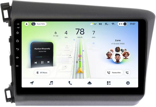 Магнитола для Honda Civic 9 седан 2012 левый руль - Teyes CC4L монитор 9" IPS на Android 14, Snapdragon 662, CarPlay, 4G SIM-слот