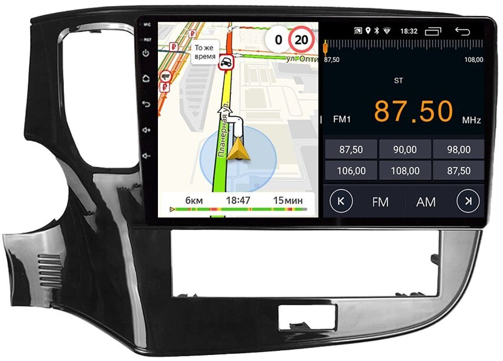 Магнитола для Mitsubishi Outlander 3 2020-2022 - Parafar PF229FHD на Android 13, 8-ядер, 2Гб+32Гб, CarPlay, 4G SIM-слот