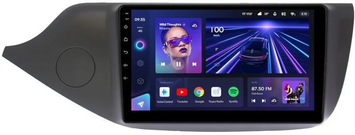 Магнитола для KIA Ceed 2 (JD) 2012-2018 (рамка матовая) - Teyes CC3L на Android 10, 8-ядер, CarPlay, 4G SIM-слот