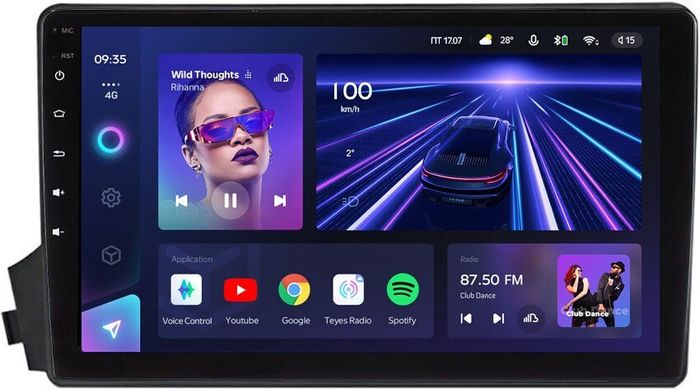 Магнитола для SsangYong Actyon 2005-2010, Kyron, Actyon Sports 2006-2016 - Teyes CC3 Android 10, Быстрая, CarPlay, SIM-слот
