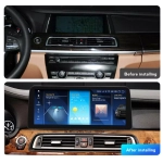 Магнитола для BMW 7-серии (F01 / F02) 2013-2015 NBT - Kuberg MKD монитор 12.3", Android 11, 6Гб+128Гб, CarPlay, 4G SIM-слот