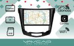 Магнитола для Nissan X-Trail T32, Qashqai J11 2014-2022 (климат, рамка большая) - Vaycar VA51-0665 на Android 13, 4G SIM-слот