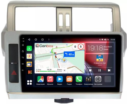 Магнитола для Toyota Land Cruiser Prado 150 2014-2017 - Canbox 1057 Qled, Android 10, Быстрая, SIM-слот