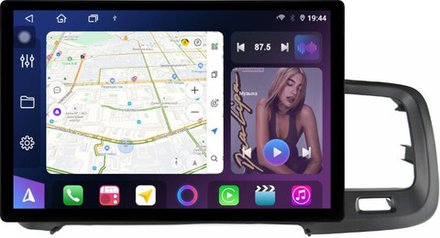 Магнитола для Volvo S60 2 Y20 2010-2018 - FarCar BX877 монитор 13" 2K QLED на Android 13, TS10, 6+128, CarPlay, 4G SIM-слот