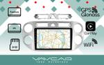 Магнитола для Volkswagen Tiguan 2007-2016 (рамка белая) - Vaycar VA81-0489 на Android 13, 4G SIM-слот